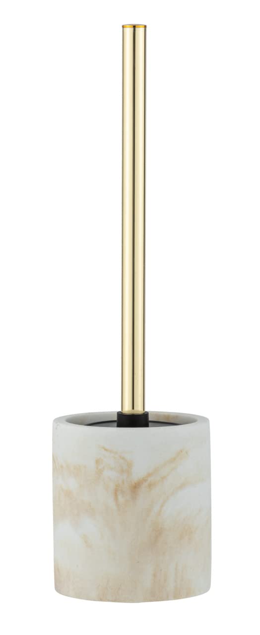 Wenko Odos set WC poliresina bianco oro marmo