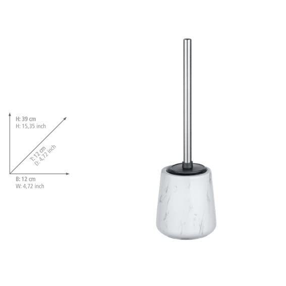 Wenko Adrada Portascopino WC Ceramica Bianco