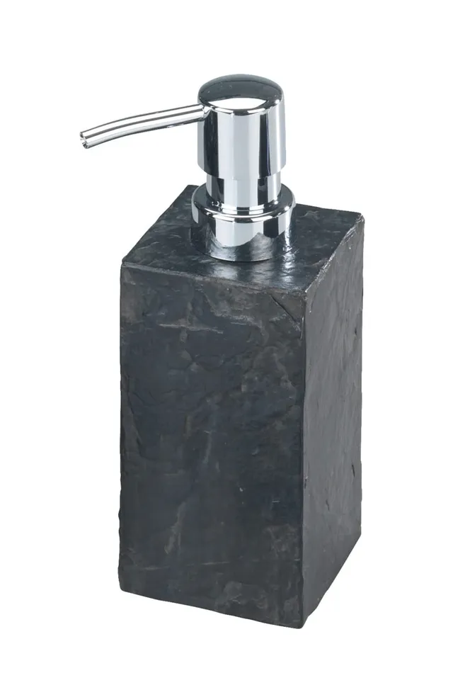 Wenko Slate Rock dispenser sapone 250 ml antracite effetto ardesia