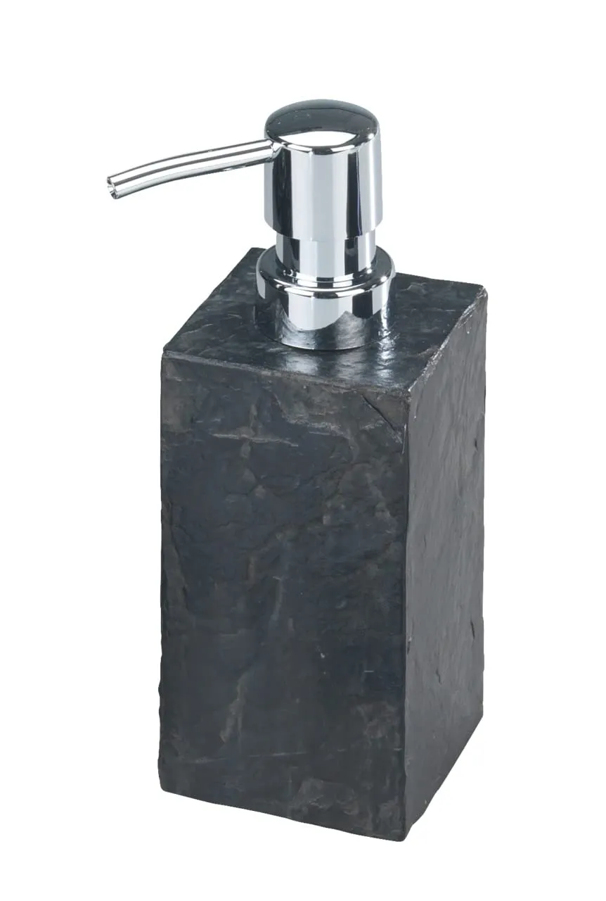 Wenko Slate Rock dispenser sapone 250 ml antracite effetto ardesia