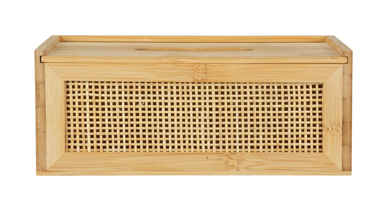 Wenko Allegre box portafazzoletti rattan bambù naturale