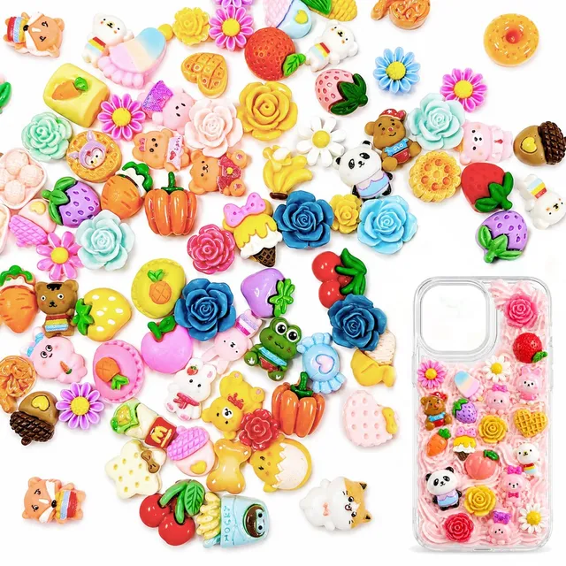 Quelcc Slime Charms Resina Colorati 100 Pezzi