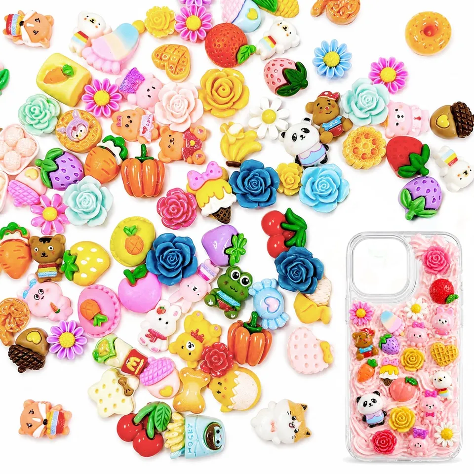 Quelcc Slime Charms Resina Colorati 100 Pezzi