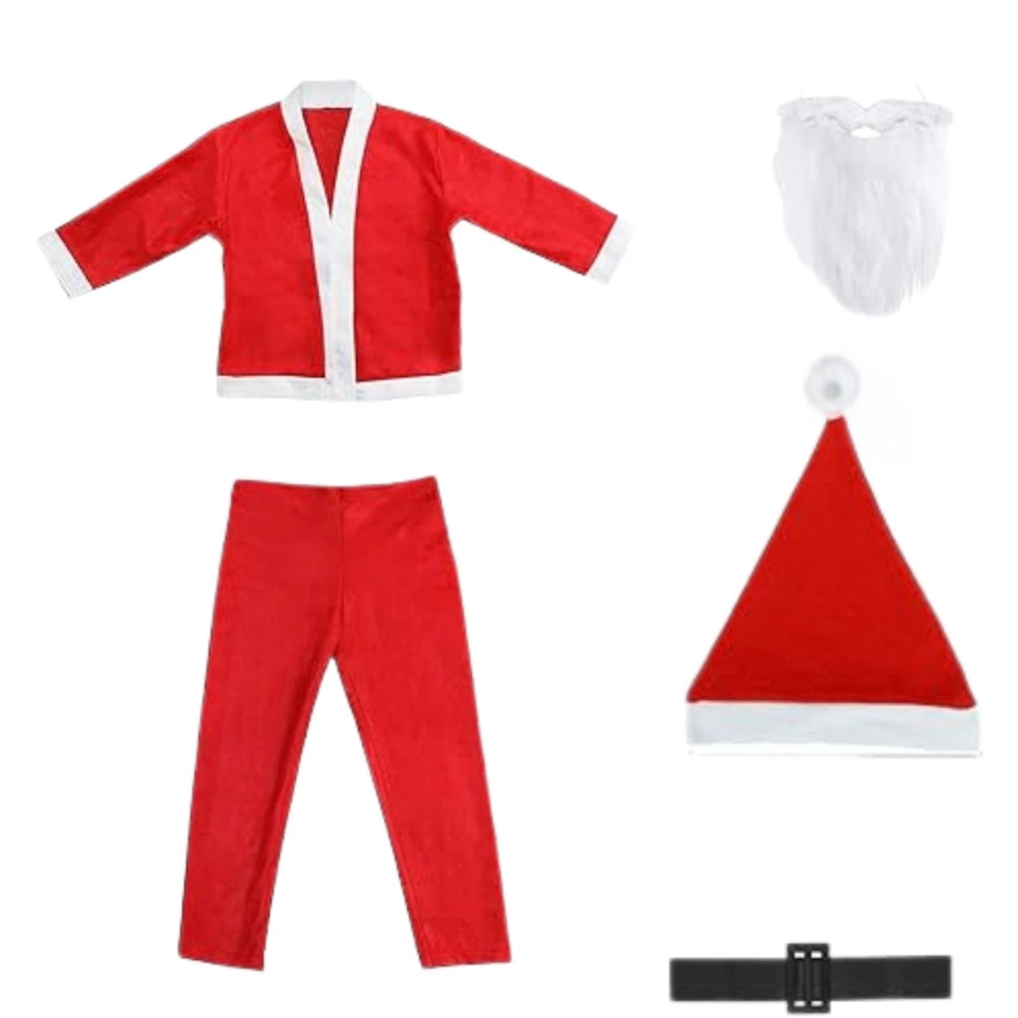 Cecaro Group Costume Babbo Natale Uomo L Rosso con Barba