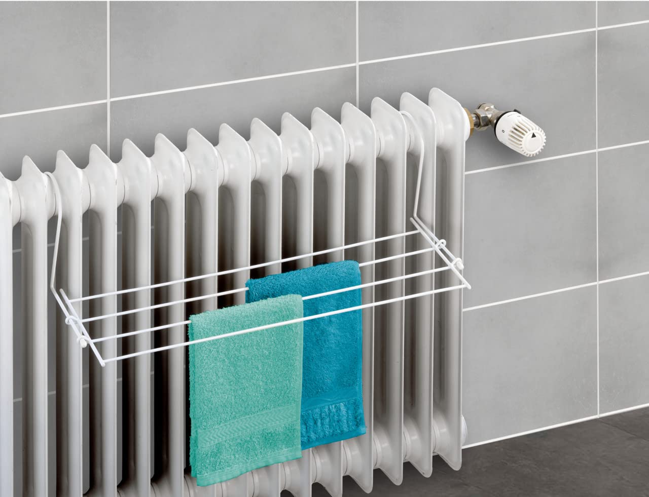 Wenko 3780010100 stendibiancheria da radiatore bianco 59 cm