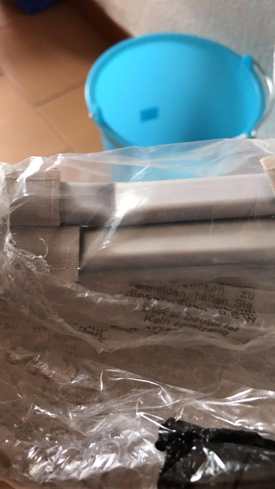Wenko Trio cesto portabiancheria grigio melange 130 L