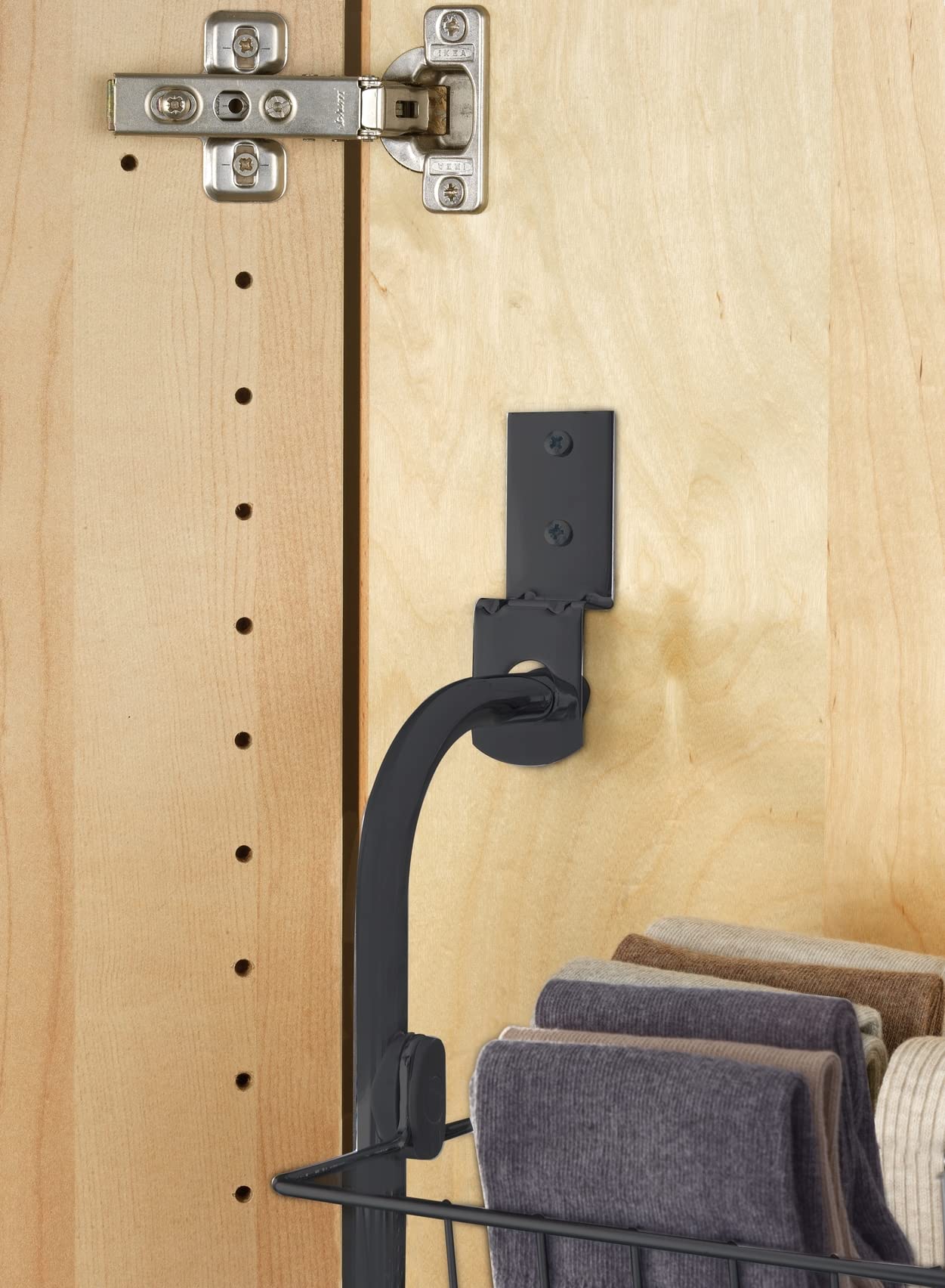 Wenko scaffale porta 4 ripiani nero 50x109 cm