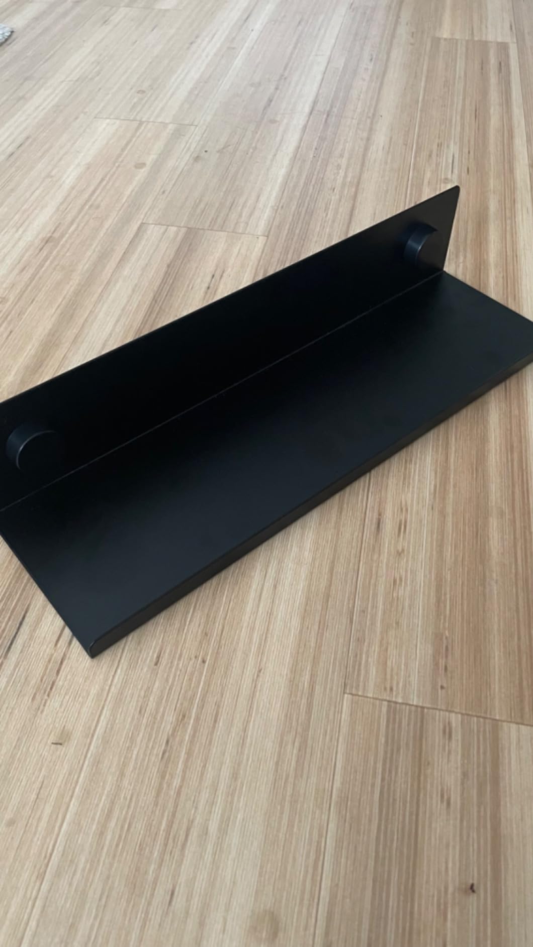 Wenko Jet M mensola parete 40 cm nera senza forare