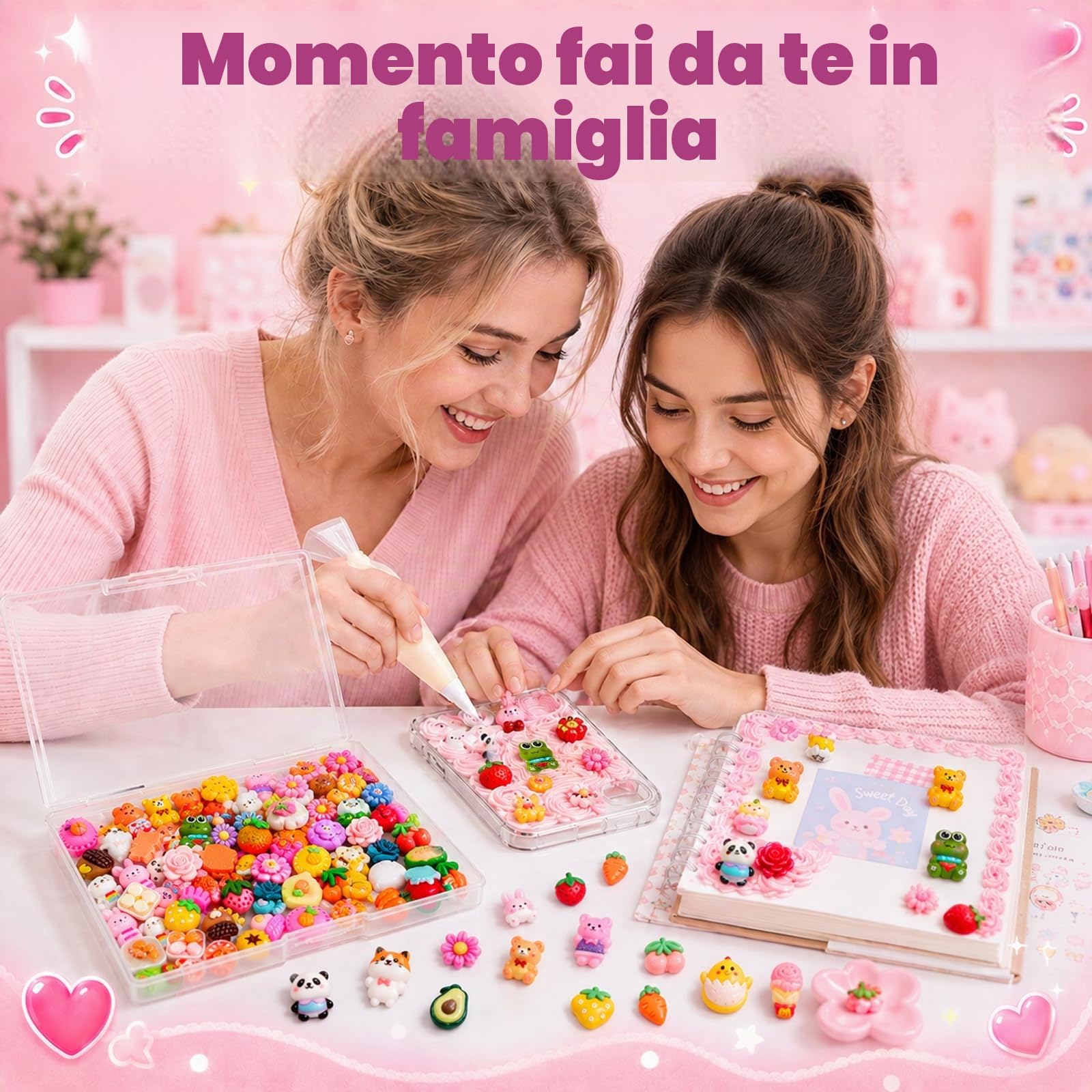 Quelcc Slime Charms Resina Colorati 100 Pezzi
