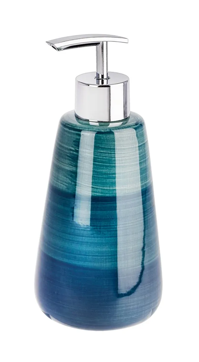 Wenko Pottery dispenser sapone ceramica petrolio 360 ml