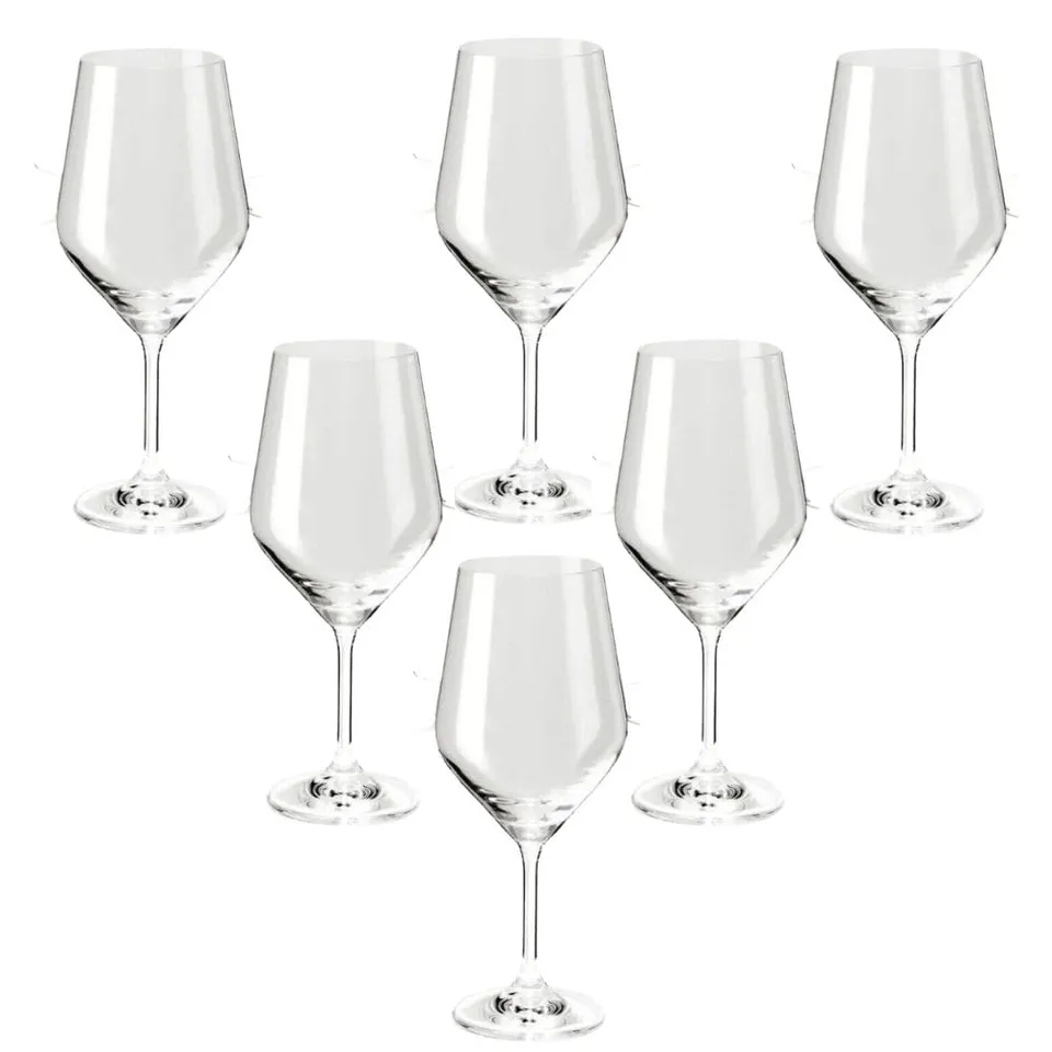 Cecaro Group Set 6 Calici Vino Vetro 44 cl Trasparenti