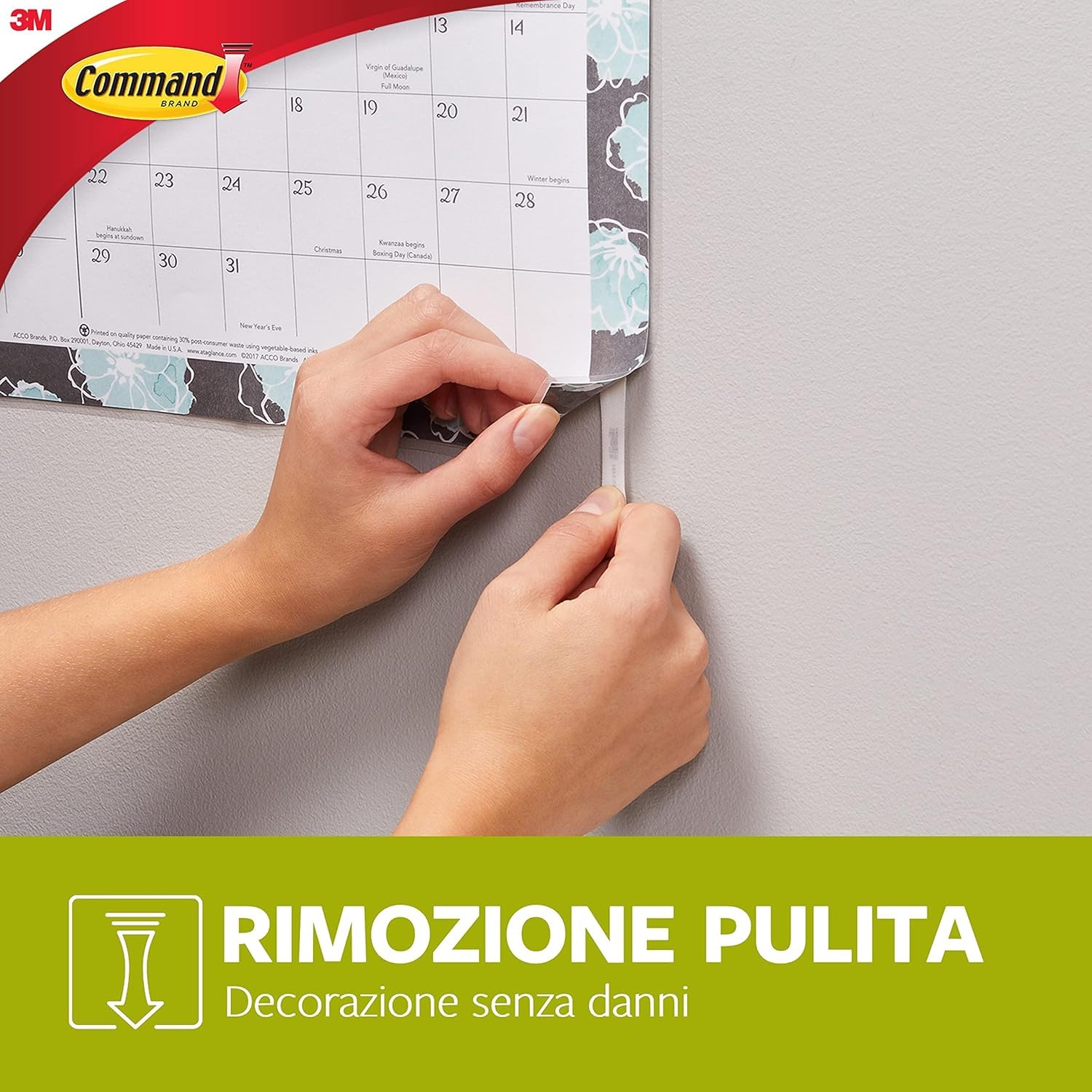 Command Strisce Poster Bianche 60 Pezzi senza forare