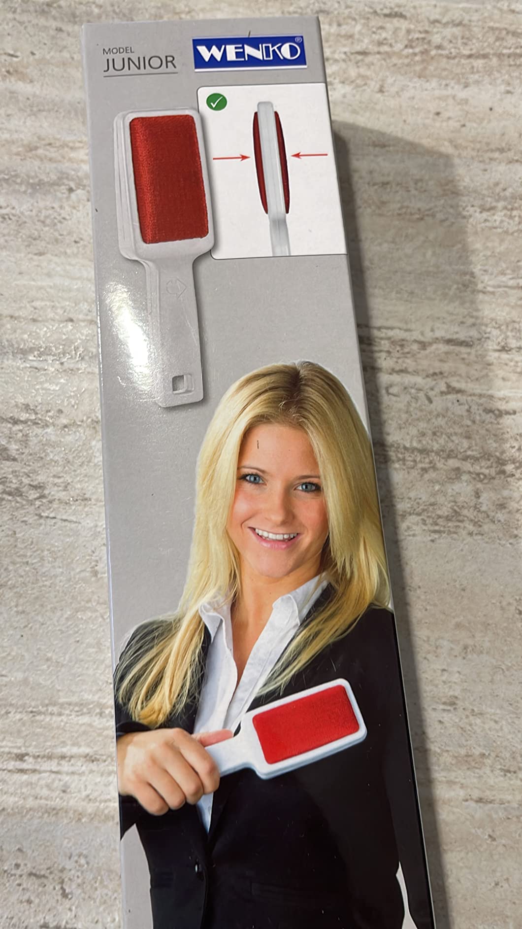 Wenko Junior spazzola tessuti doppia bianco rosso