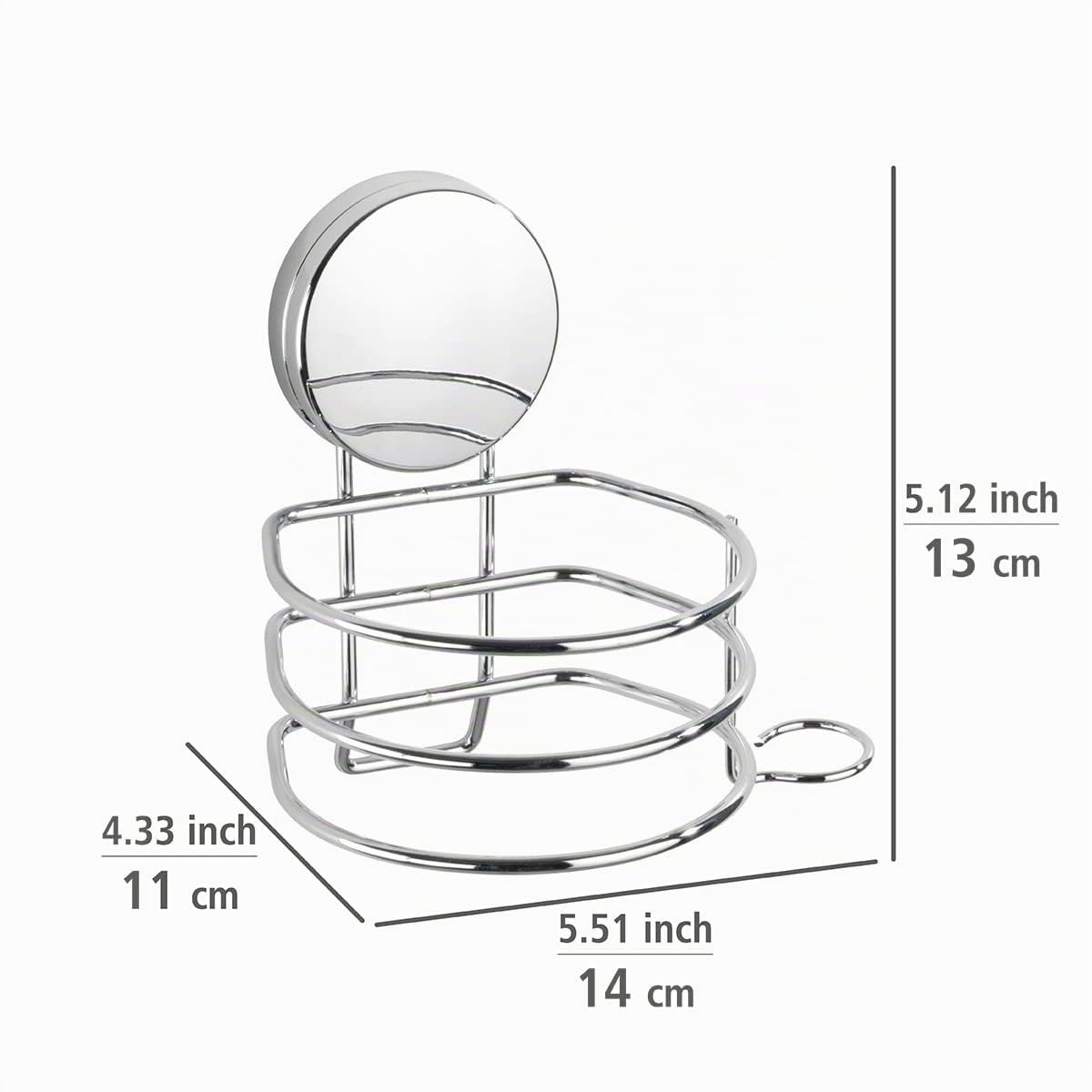 Wenko Osimo Static-Loc Plus portaphon 14x13x11 cm senza fori