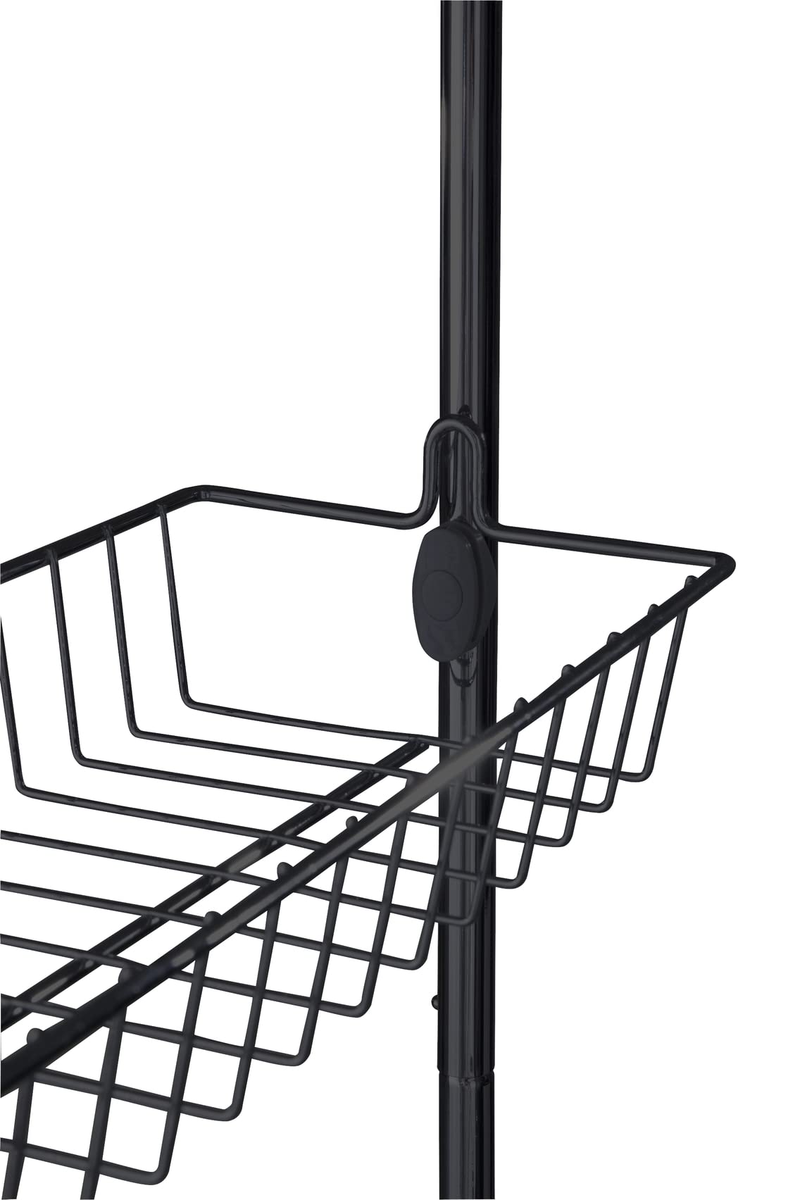 Wenko scaffale porta 4 ripiani nero 50x109 cm