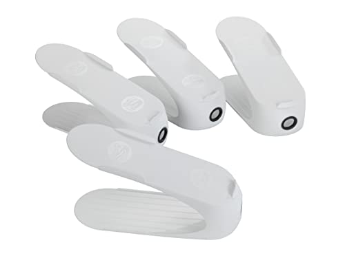 Wenko portascarpe impilabili set 4 pz grigio scuro