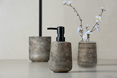 Wenko Fedio Portascopino WC Ceramica Oro 11,5x39,5 cm