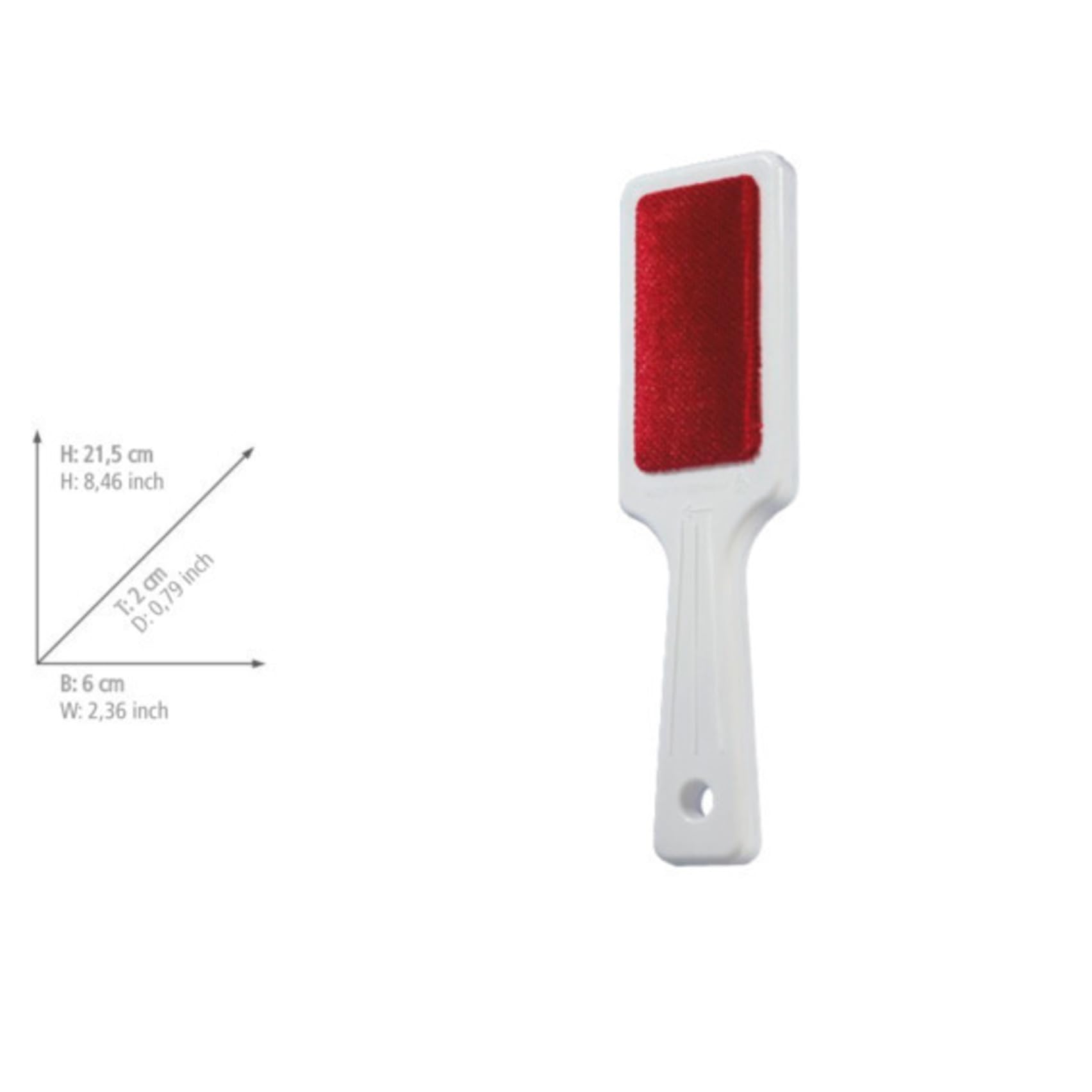 Wenko Junior spazzola tessuti doppia bianco rosso