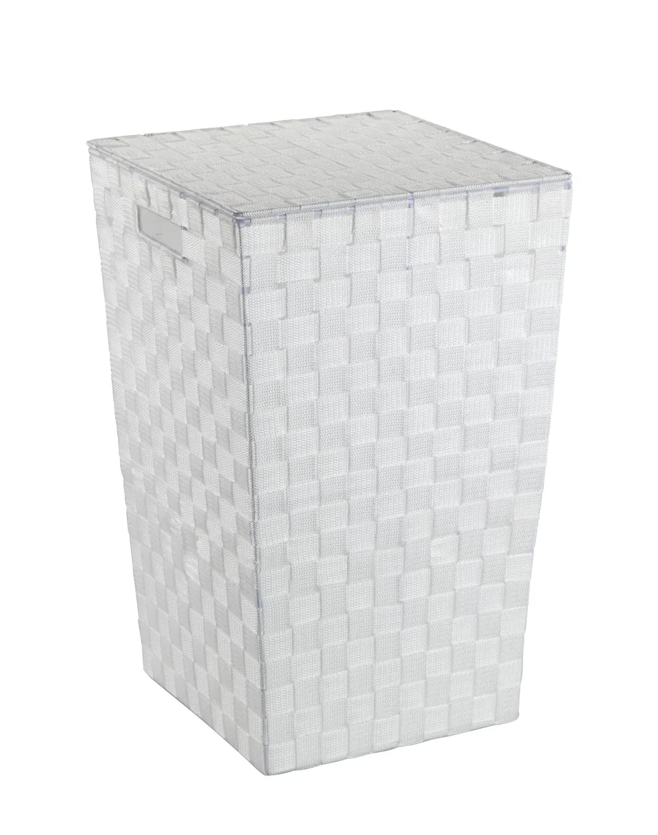 Wenko Adria Square 22277100 cesto biancheria 48L bianco con coperchio