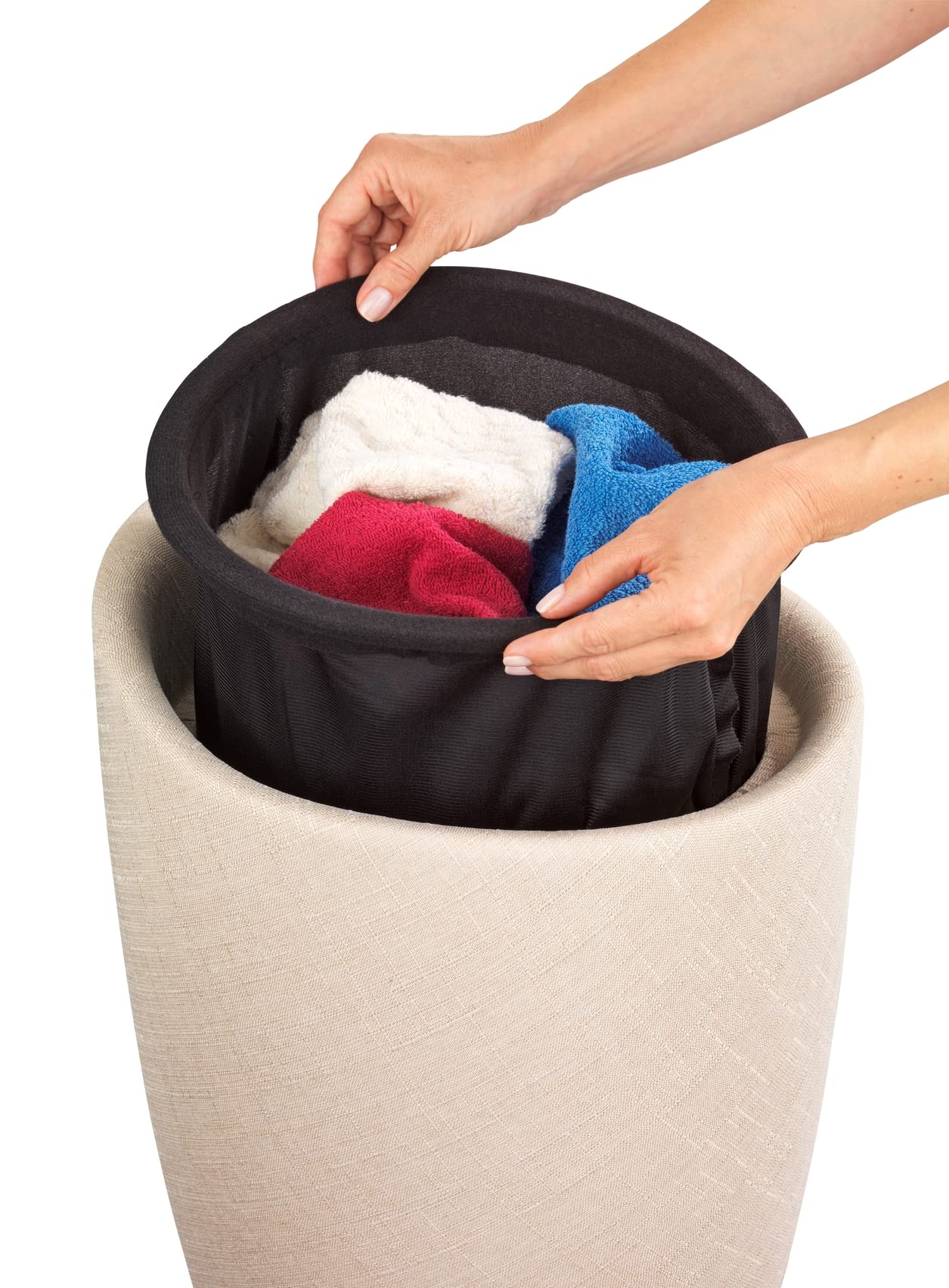 Wenko Candy sgabello bagno beige 20 litri imbottito