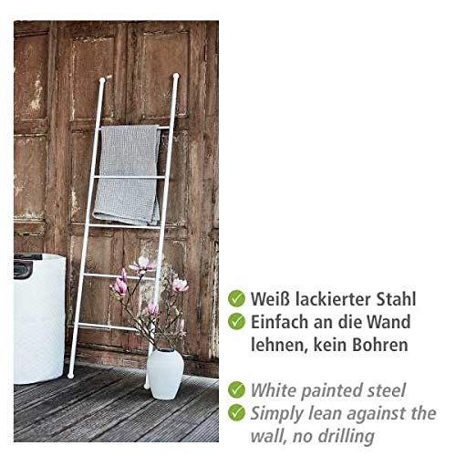 Wenko Viva scala portasciugamani bianca 43x156,5x3,5 cm acciaio