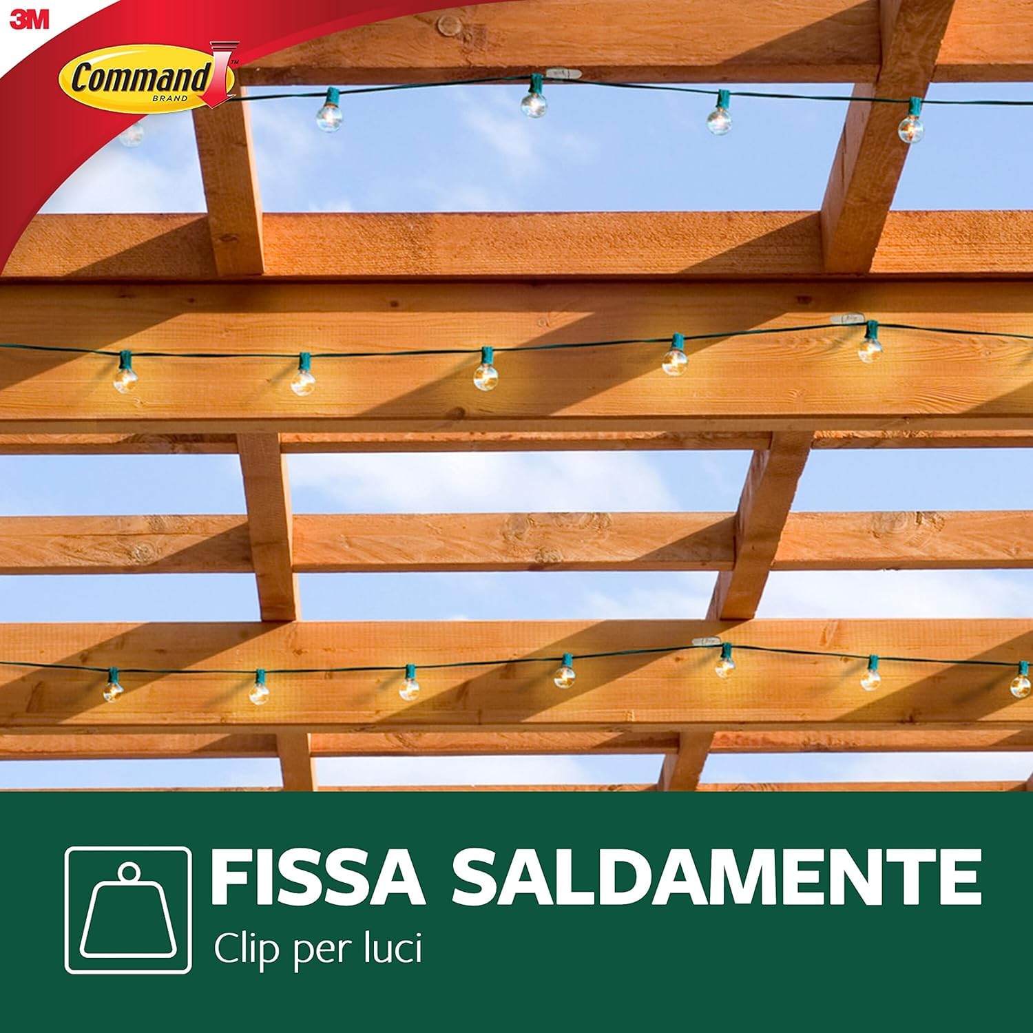 Command clip esterno ganci adesivi trasparenti 8 pezzi