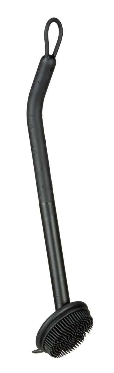 Wenko Cuvo spazzola piatti nero con raschietto 31 cm