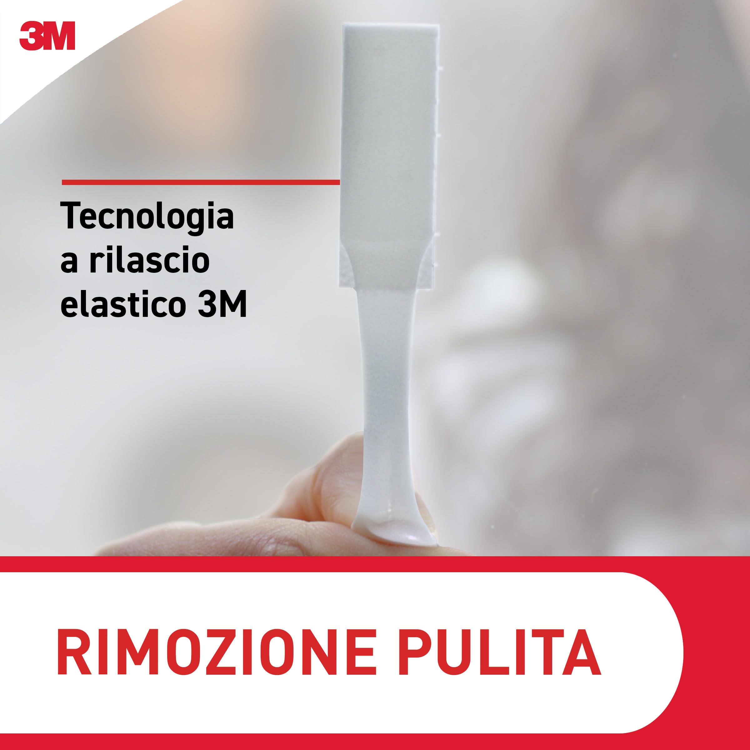Command Appendi Quadri Strisce Bianche 12 Coppie S/M senza chiodi