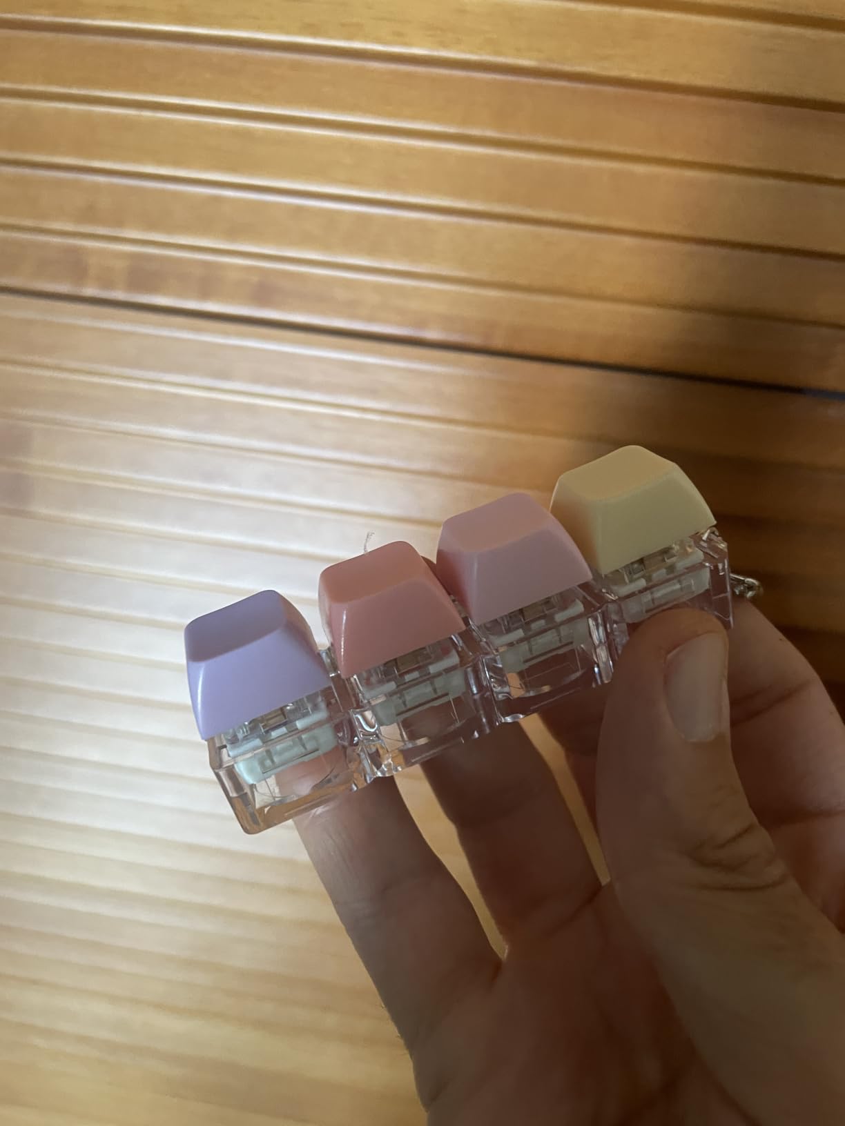 Quelcc tastiera fidget portachiavi antistress 3 pezzi