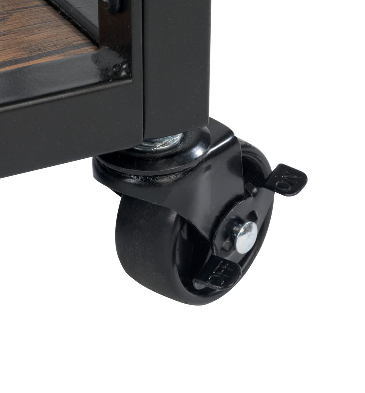 Wenko Rustico carrello cucina nero marrone 3 ripiani 80 cm