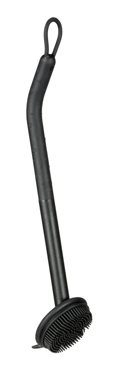 Wenko Cuvo spazzola piatti nero con raschietto 31 cm