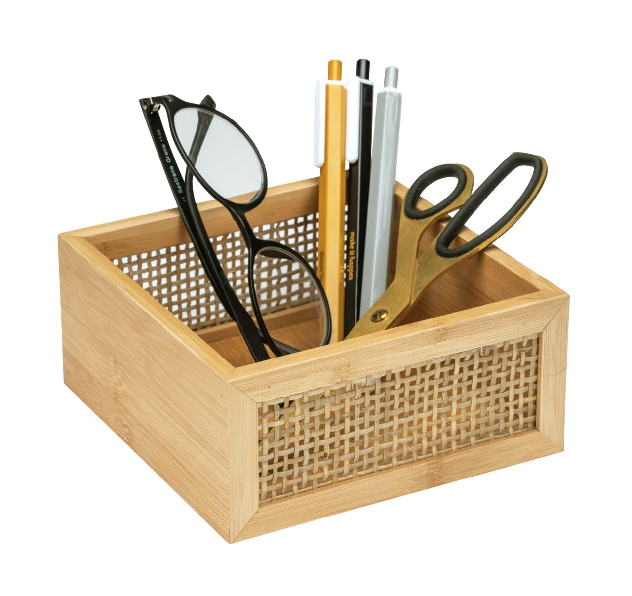 Wenko Allegre M box bagno 15x7x15 cm bambù naturale