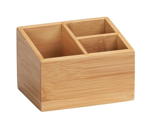 Wenko Terra organizer bambù 3 scomparti 12x8x9 cm marrone