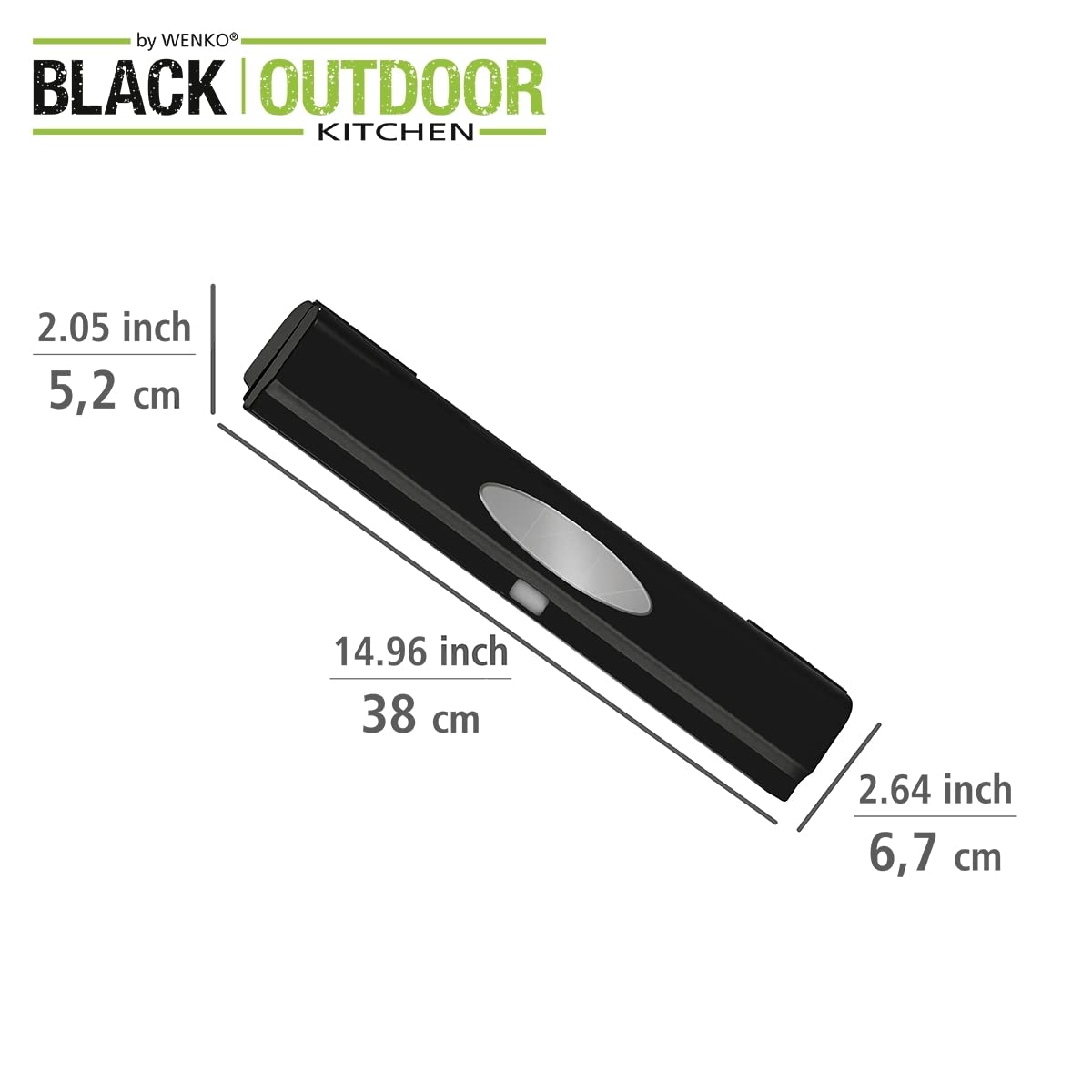 Wenko Perfect-Cutter Tagliapellicola Nero 38 cm Lama