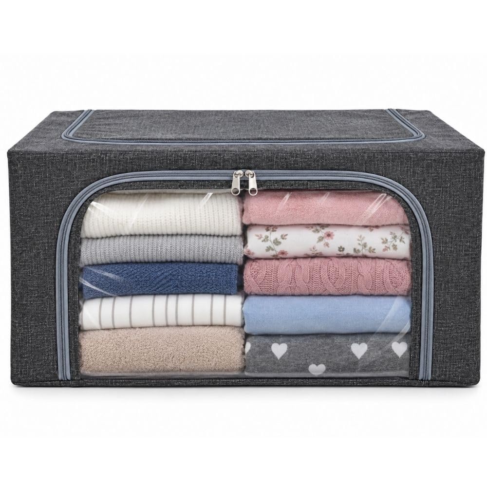 Cecaro Group Organizer Armadio 40x30x20 cm box tessuto grigio
