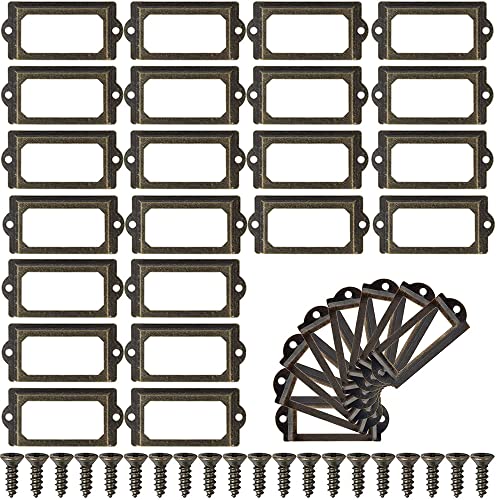 Lxoraziy portaetichette metallo vintage 30 pezzi 83 mm