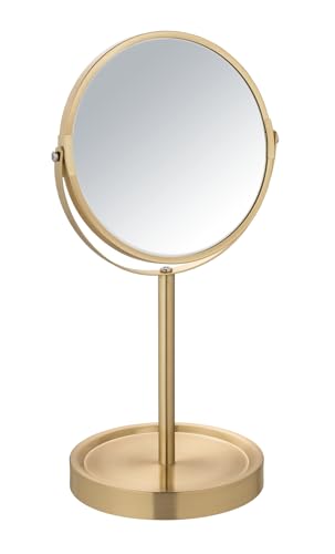 Wenko Alata specchio cosmetico oro opaco ingrandimento 3x