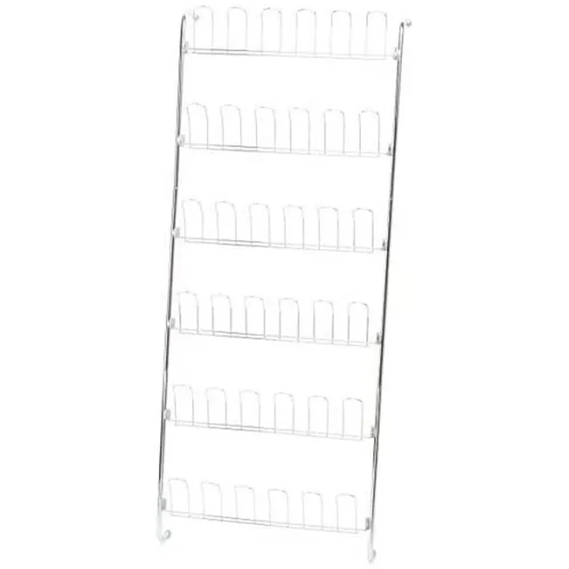Wenko 4340030100 scarpiera da porta 18 paia argento