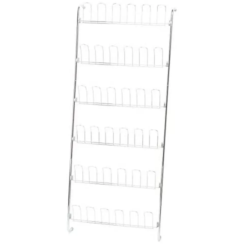 Wenko 4340030100 scarpiera da porta 18 paia argento