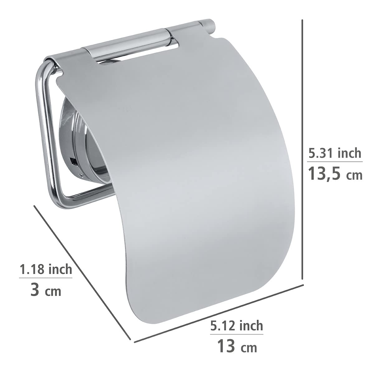 Wenko Static-Loc Plus Osimo portarotolo 13 cm senza forare