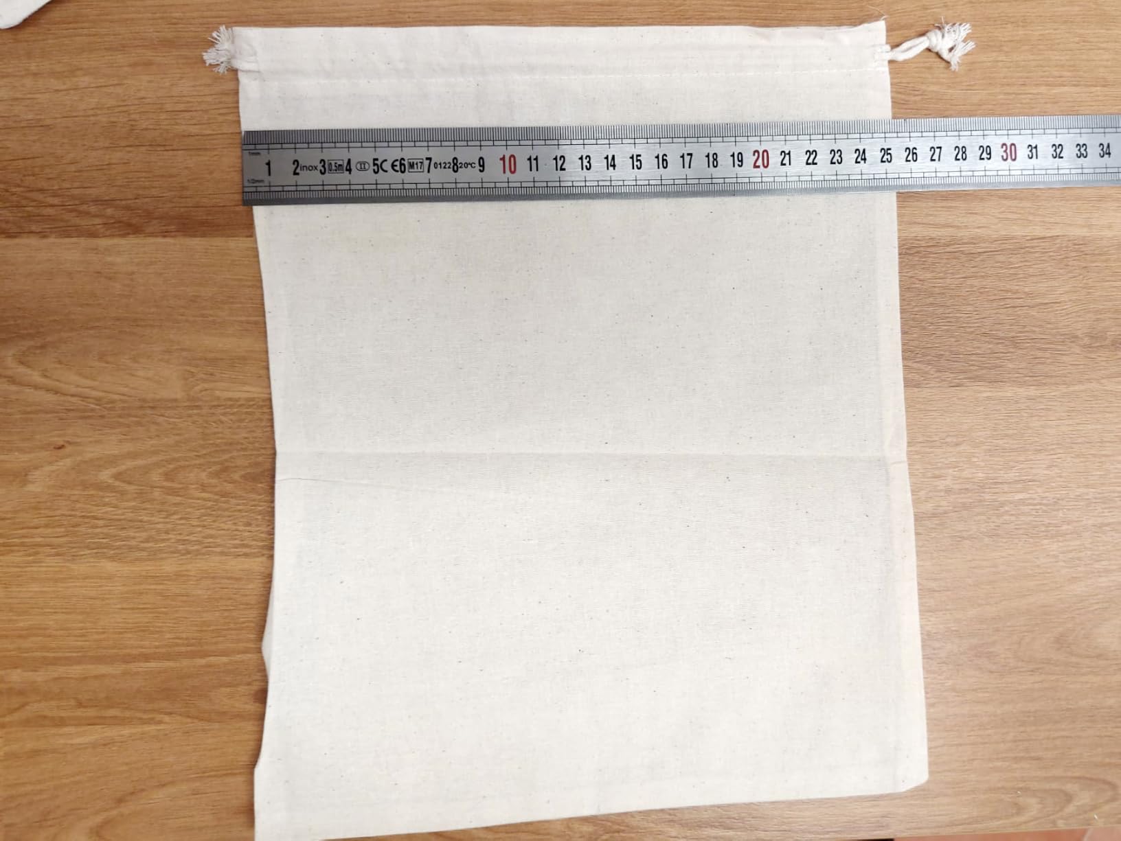 Quelcc Stoffa Sacchetti Cotone 25x30 cm Set 8 Pezzi Naturali