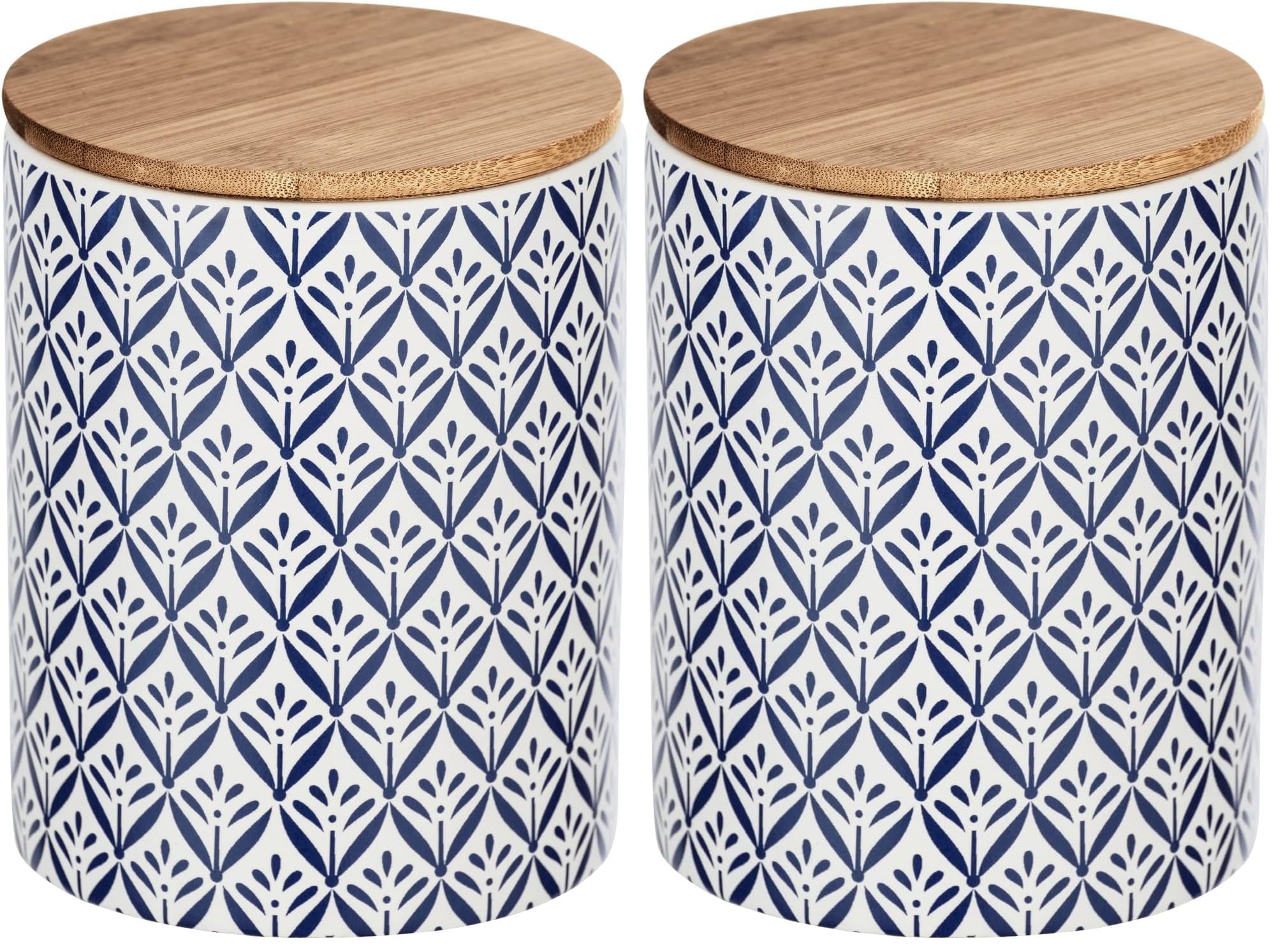 WENKO Lorca barattolo cucina ceramica 0,45 L blu