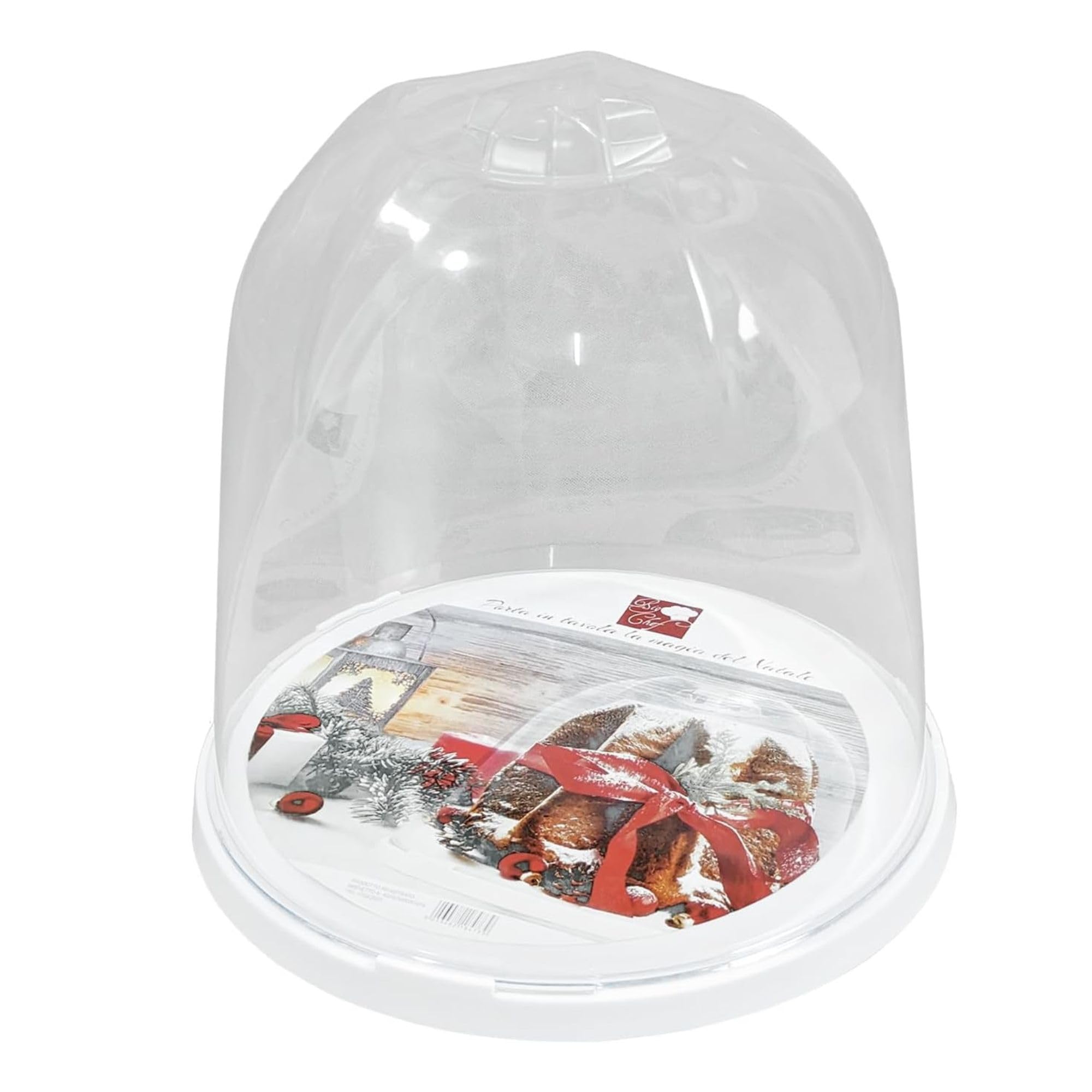 Cecaro Group Porta Panettone Contenitore Plastica 27 cm Trasparente