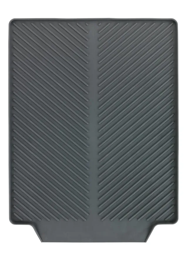 Wenko Linea Tappetino Scolapiatti Grigio 40x30 cm TPR