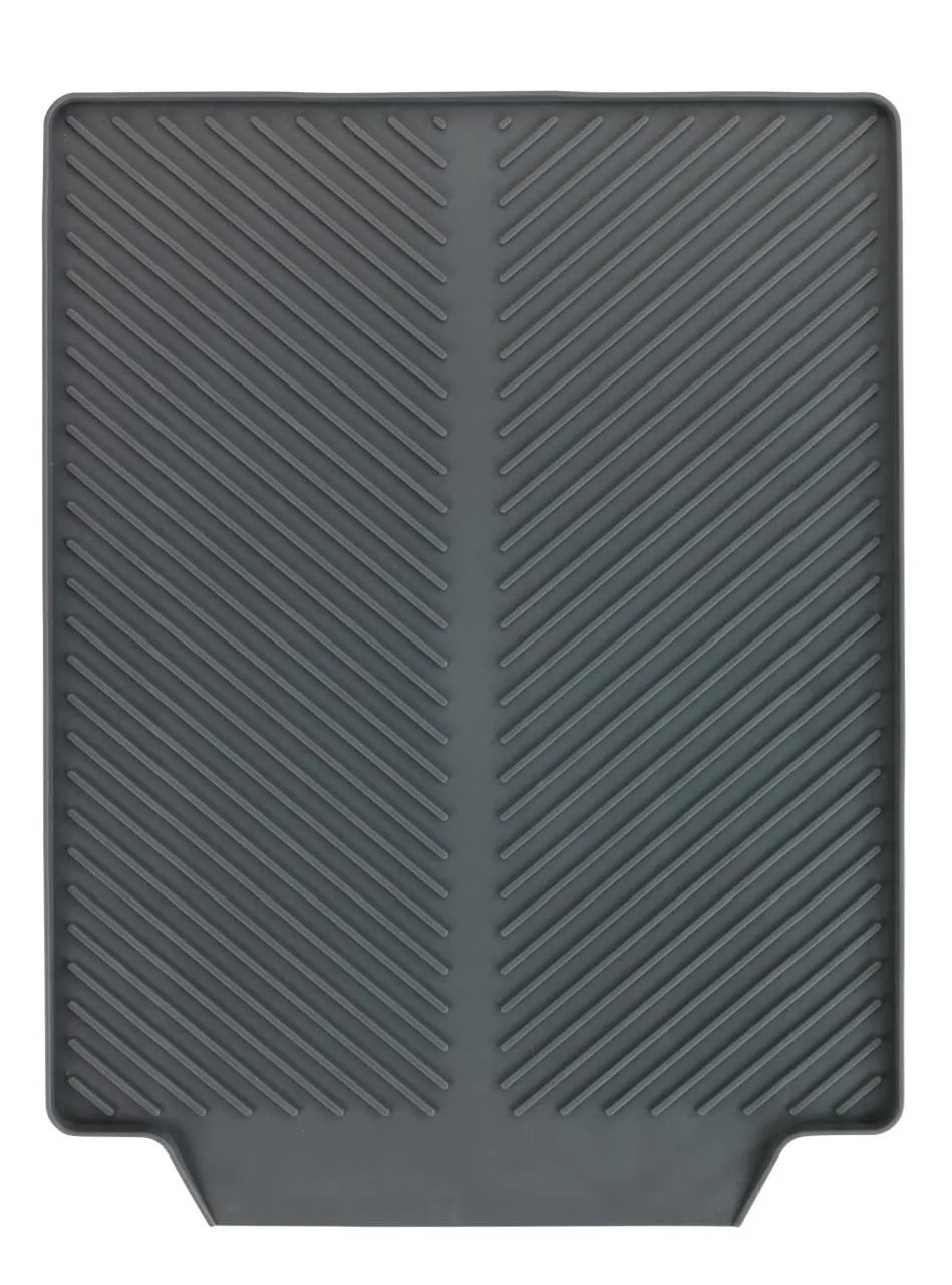 Wenko Linea Tappetino Scolapiatti Grigio 40x30 cm TPR