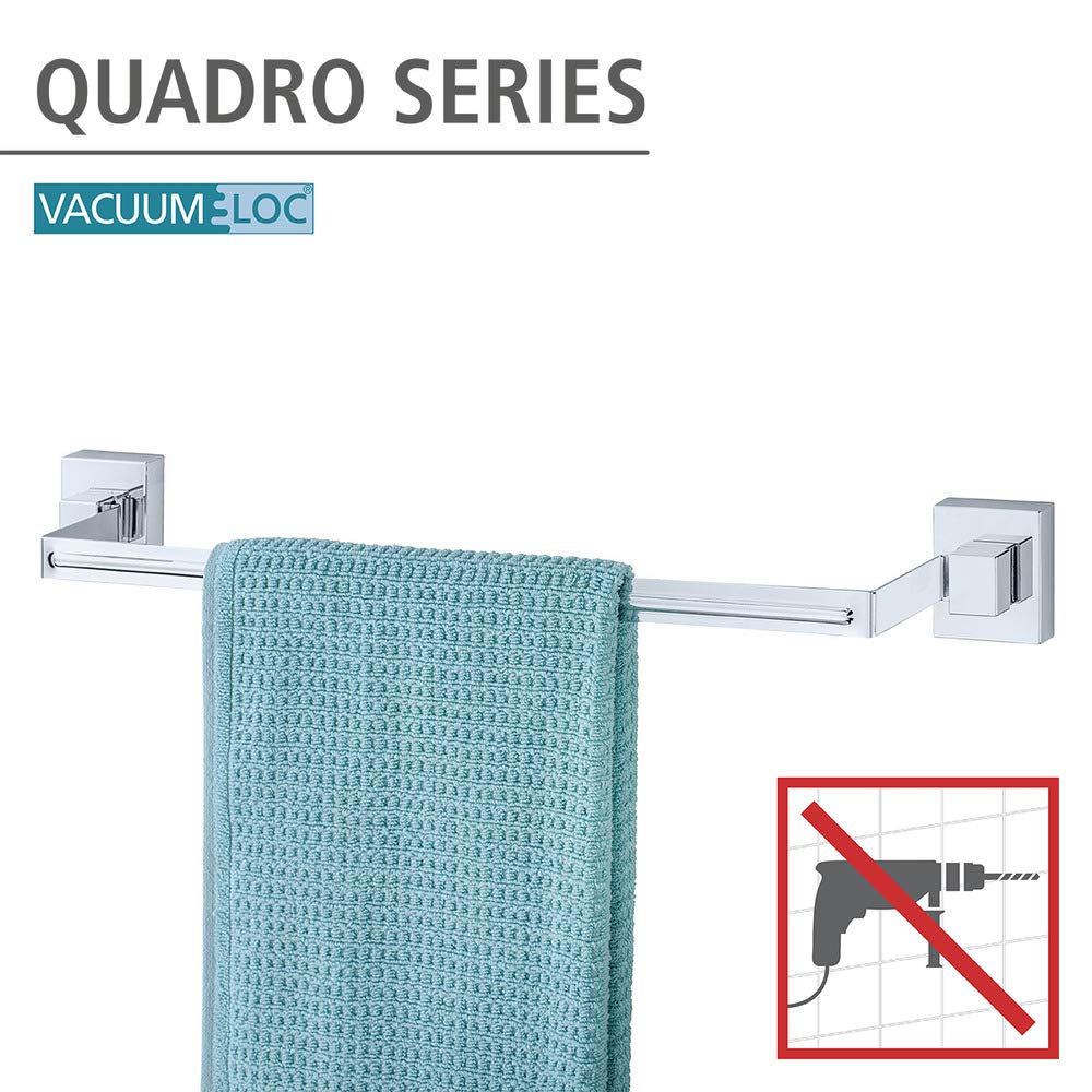 Wenko Quadro 22684100 portasciugamani inox 60,5 cm