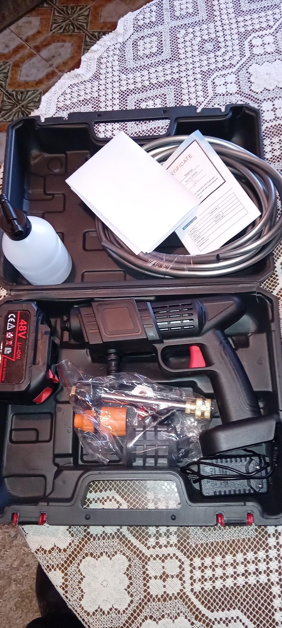 Cecarogroup 48V idropulitrice a batteria portatile 80 bar