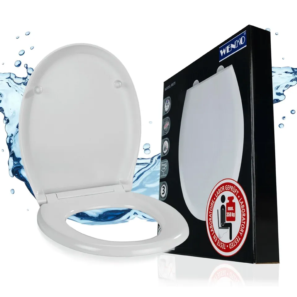 Wenko Rieti sedile WC bianco chiusura ammortizzata