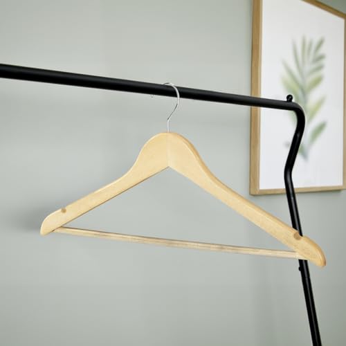 Wenko Eco grucce legno sagomate 8 pezzi marrone