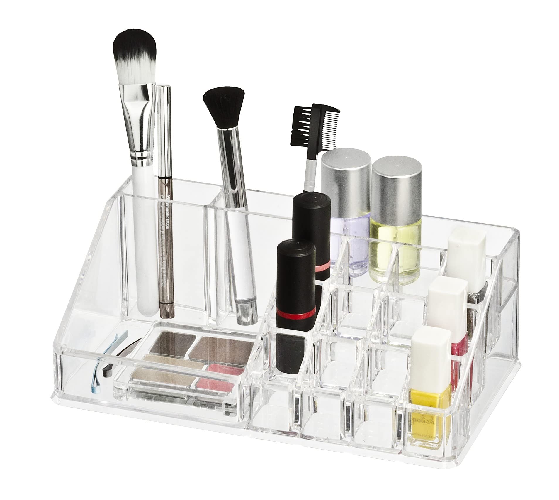 Wenko organizer cosmetici trasparente 16 scomparti